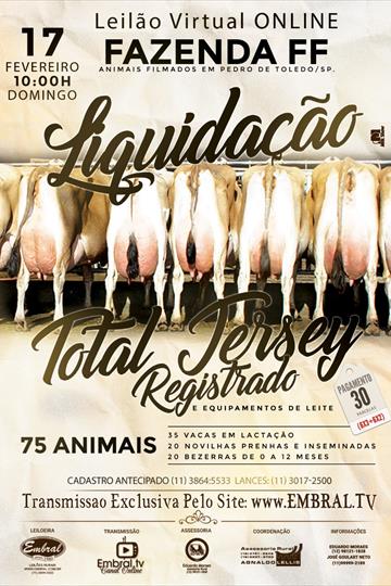 LIQUIDAÇAO TOTAL JERSEY REGISTRADO - FAZENDA FF |Modalidade On Line LIQUIDAÇAO TOTAL JERSEY REGISTRADO - FAZENDA FF |Modalidade On Line