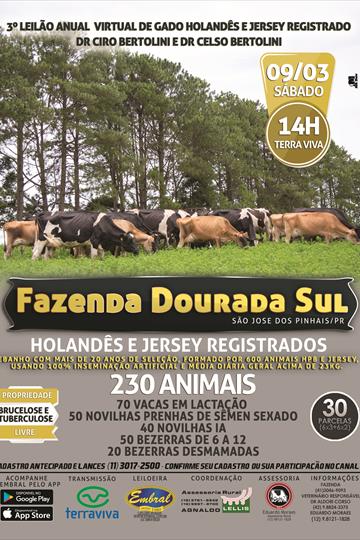 3º LEILÃO ANUAL FAZENDA DOURADA SUL 3º LEILÃO ANUAL FAZENDA DOURADA SUL
